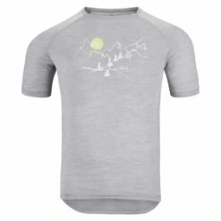 Odlo Ascent Performance Wool 130 T-Shirt Mit Landschaftsprint