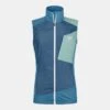 Ortovox Windbreaker Vest Damen -Outdoor-Ausrüstung 60012 55901 windbreaker vest w petrol blue b 01
