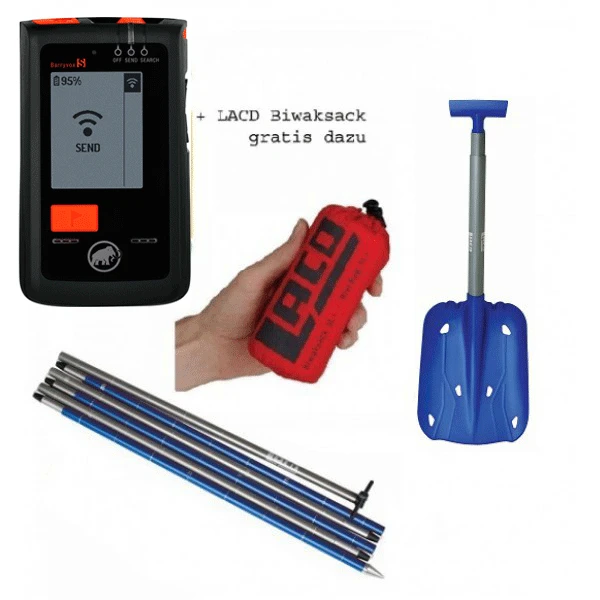 Mammut BarryvoxS Verschüttetensuchgerät Im Set Mit Schaufel, Sonde Und Biwaksack 3 Mammut BarryvoxS Verschüttetensuchgerät Im Set Mit Schaufel, Sonde Und Biwaksack