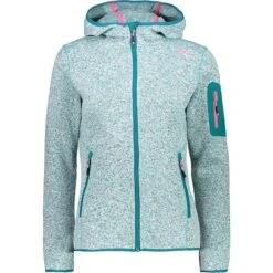 CMP Knitted Melange Fleece Jacke Damen