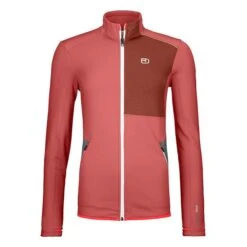 Ortovox Fleece Jacket Fleecejacke Damen -Outdoor-Ausrüstung fleece jacket damen blush 1 1