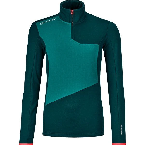 Ortovox Fleece Light Zip Neck-Pullover Damen 4 Ortovox Fleece Light Zip Neck-Pullover Damen – Bild 2