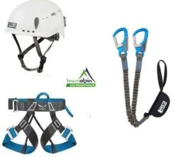 Klettersteigset LACD Via Ferrata Pro Evo 2.0 + Salewa Gurt Via Ferrata Light + LACD Protector 2.0