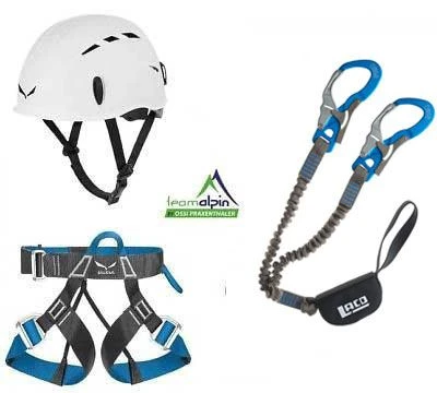 Klettersteigset LACD Via Ferrata Pro Evo 2.0+ Salewa Via Ferrata Light + Salewa Toxo Kletterhelm 3 Klettersteigset LACD Via Ferrata Pro Evo 2.0+ Salewa Via Ferrata Light + Salewa Toxo Kletterhelm