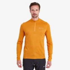 Montane Dart Zip Neck T-Shirt -Outdoor-Ausrüstung mdrznflo dart zip neck flame orange 1 dc8f2e0f 7f73 4f18 bde5 bf5a0a9f62e1 640x