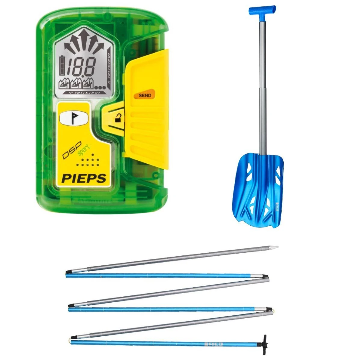 Pieps Sport Verschüttetensuchgerät Im Set Mit Schaufel, Sonde Und Biwaksack 3 Pieps Sport Verschüttetensuchgerät Im Set Mit Schaufel, Sonde Und Biwaksack