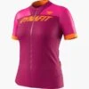 Dynafit Ride S/S Full Zip Tee Shirt Damen -Outdoor-Ausrüstung ride w ss fz tee flamingo