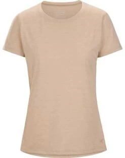 Arc'teryx Taema Crew SS Bergshirt Damen -Outdoor-Ausrüstung taema crew neck shirt ss w wicker heather 2